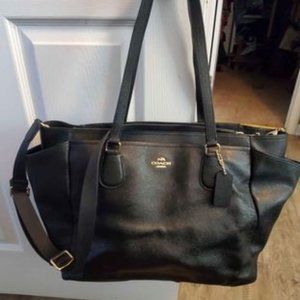 Large Black Coach Purse- Authenitic